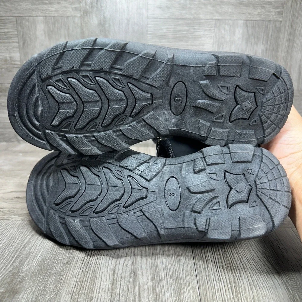 Avalanche Adventure Sandals Kids Size 3 Black Rugged Outdoor Sport NEW
